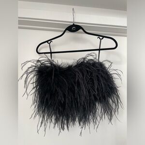 Lamarque feather bustier